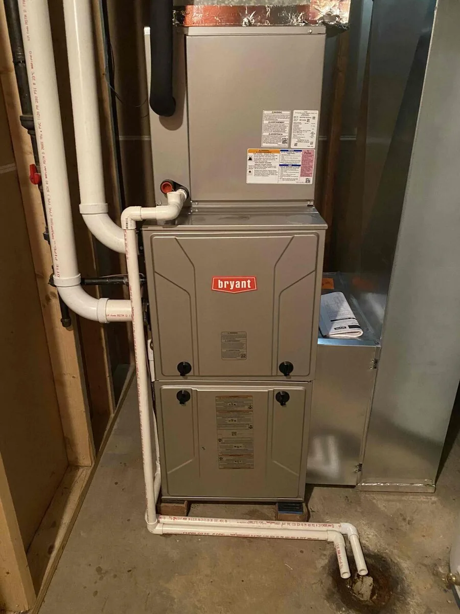 New Bryant high efficiency furnace installed